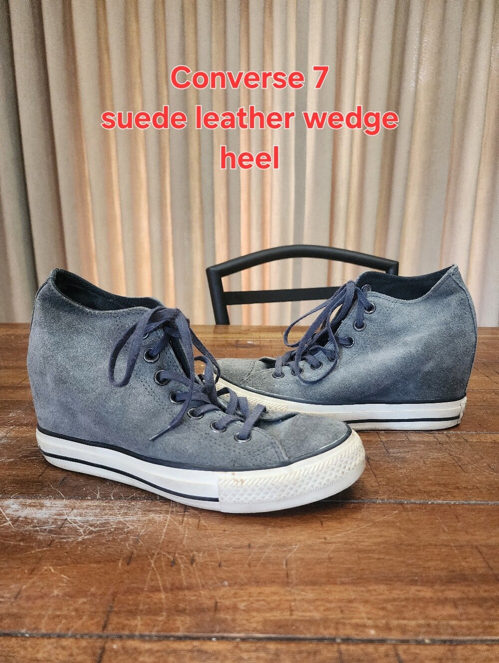 Converse Suede Wedge Sneakers